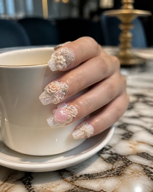 Studio Style 150427 Press-On Nails worn on hand