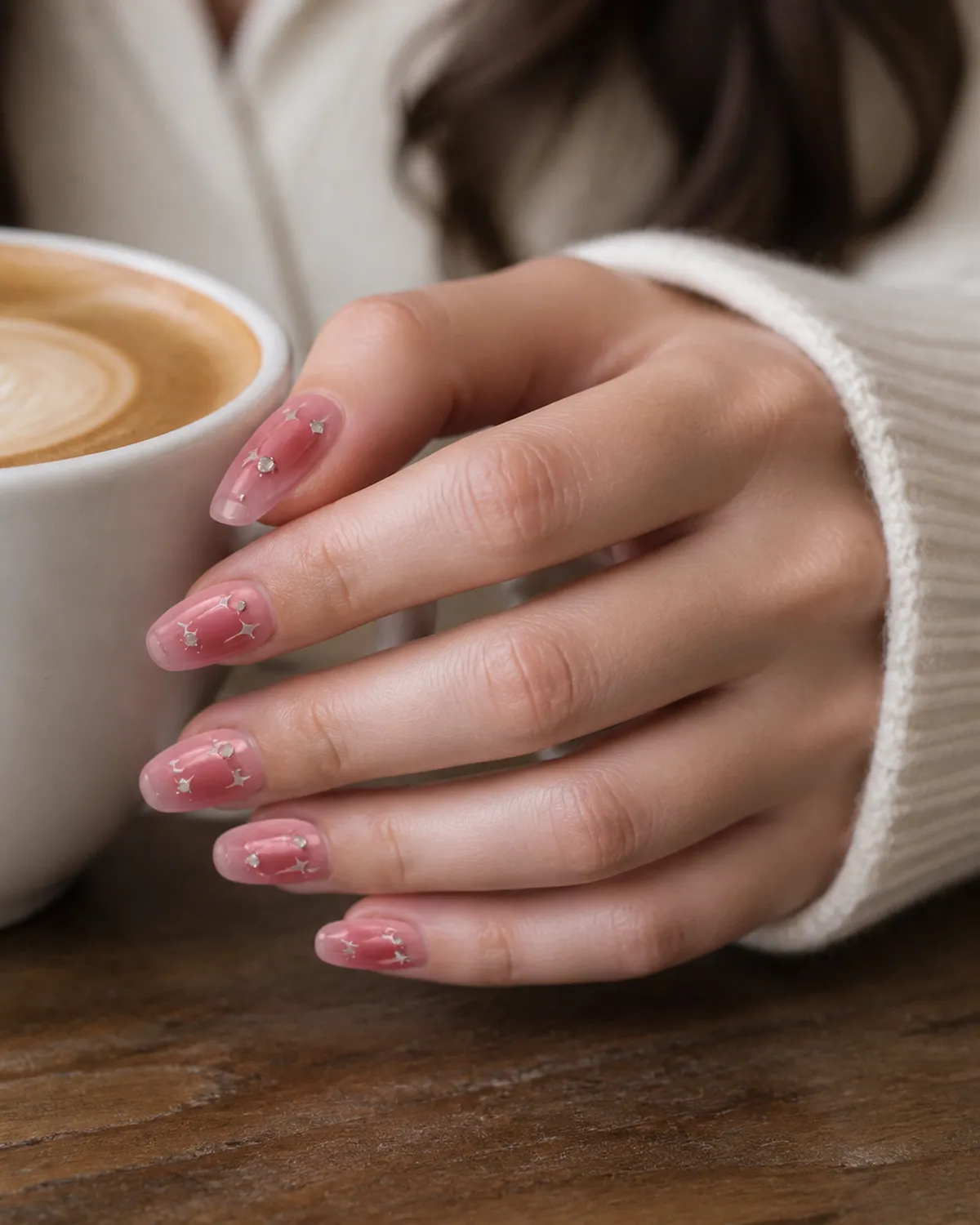 Blush Milky Way Press-On Nails view 2