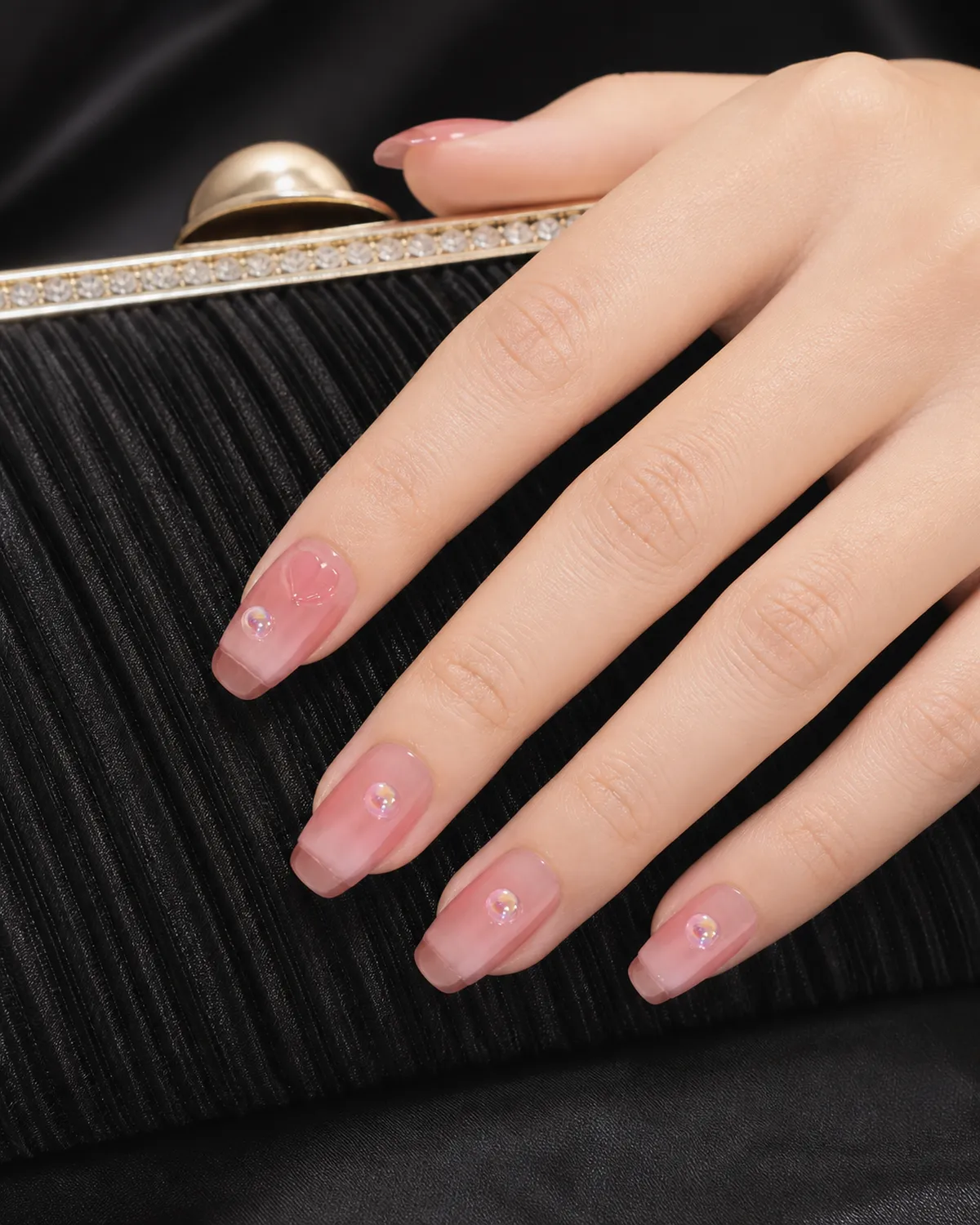 Peach Blush Ombre Press-On Nails view 3