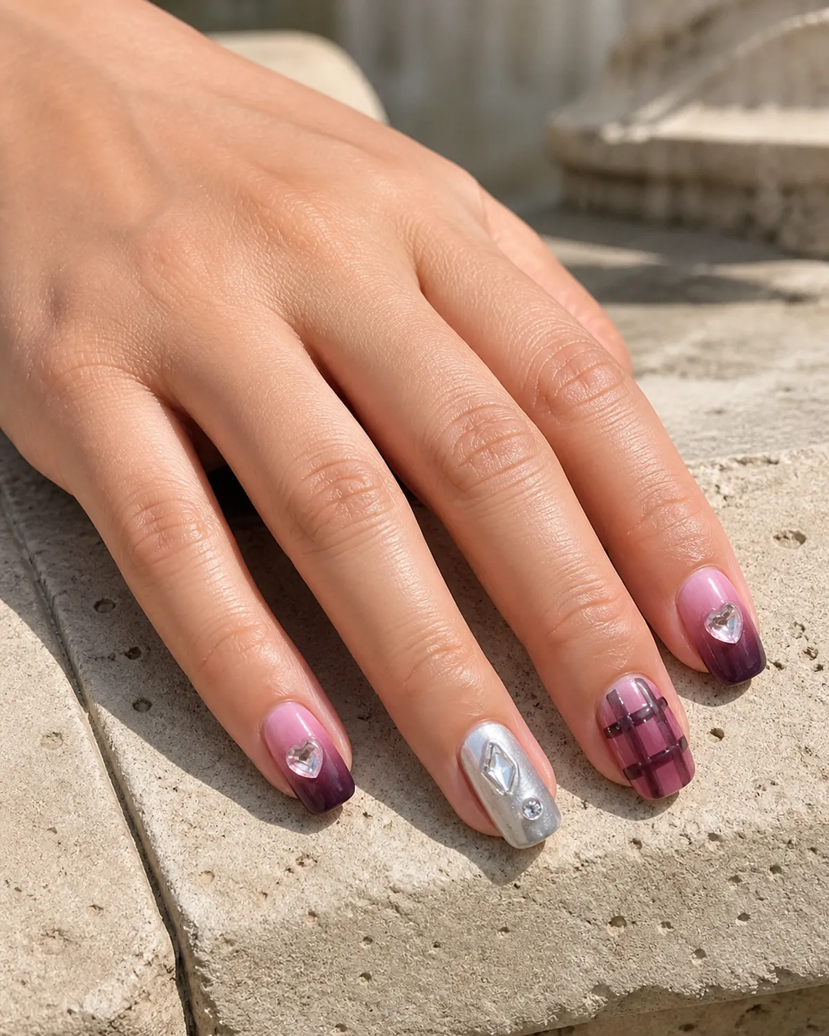 Blackberry Sweetheart Press-On Nails view 3