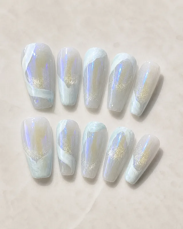 Moonlit Glow Press-On Nails product photograph