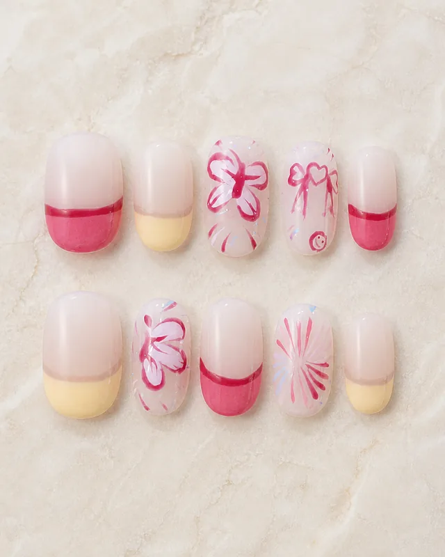Painted Butterfly Press-On Nails product photograph