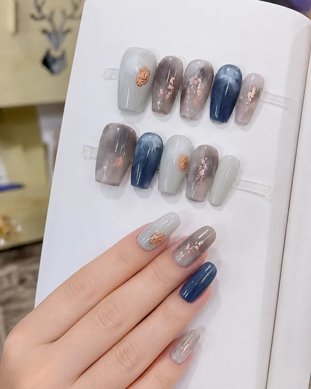 Autumn Coast Press-On Nails worn on hand