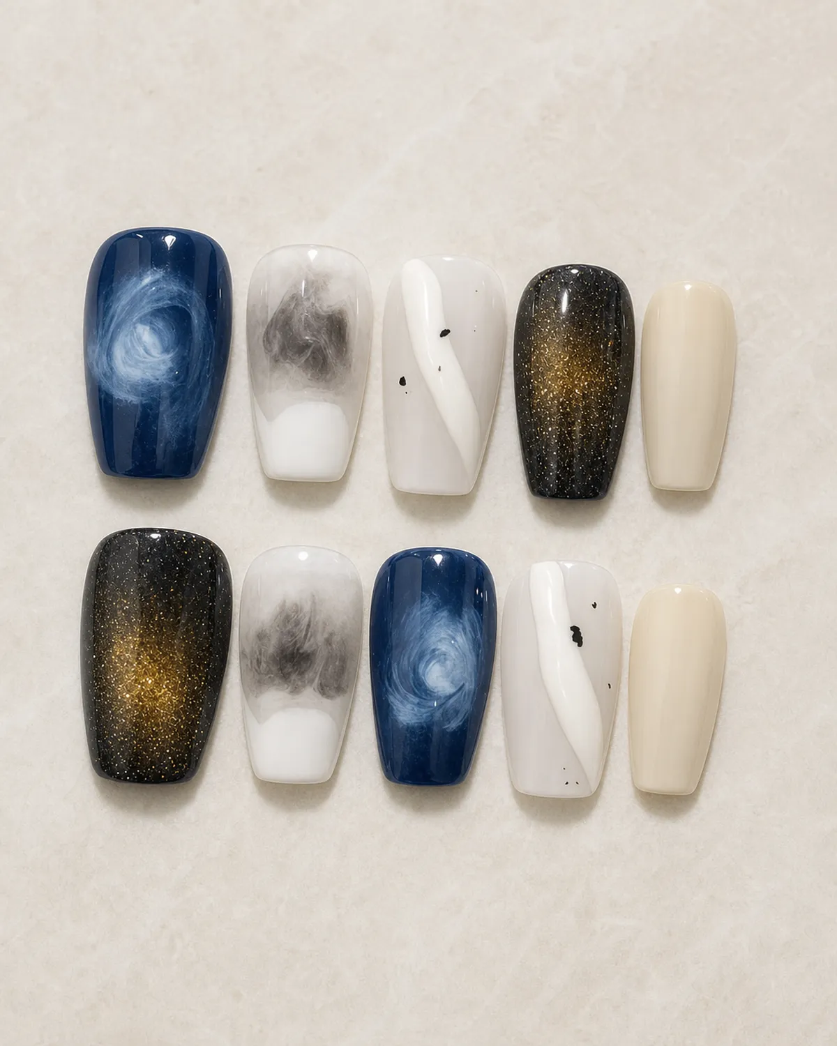 Starry Graffiti Press-On Nails product photograph