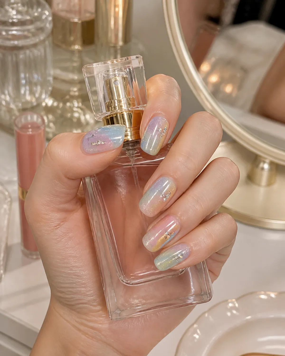 Candy Cat-Eye Press-On Nails view 3