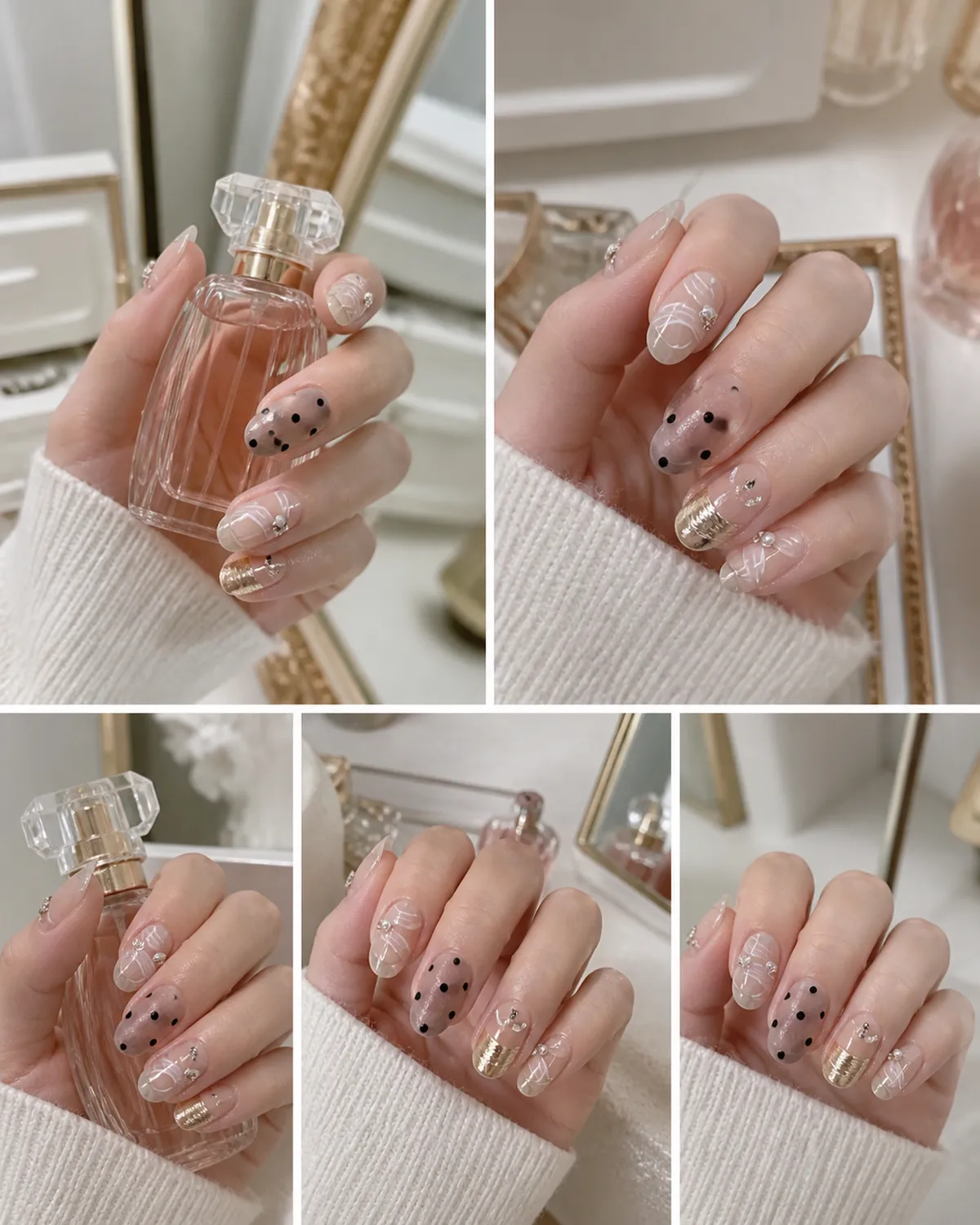 Polka-Dot Ribbon Press-On Nails view 3