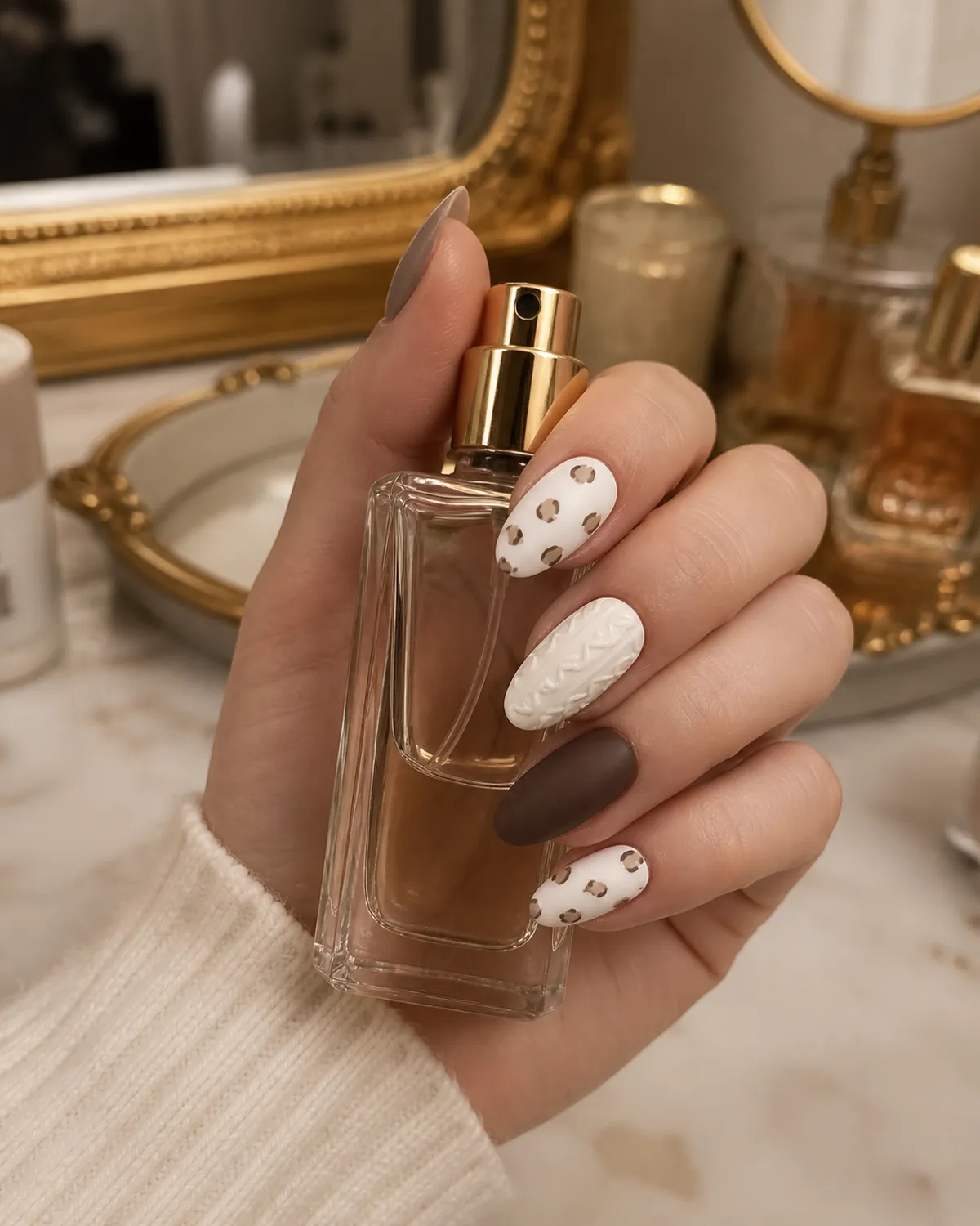Soft Leopard Press-On Nails view 3