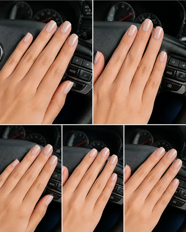 Desire III Press-On Nails worn on hand