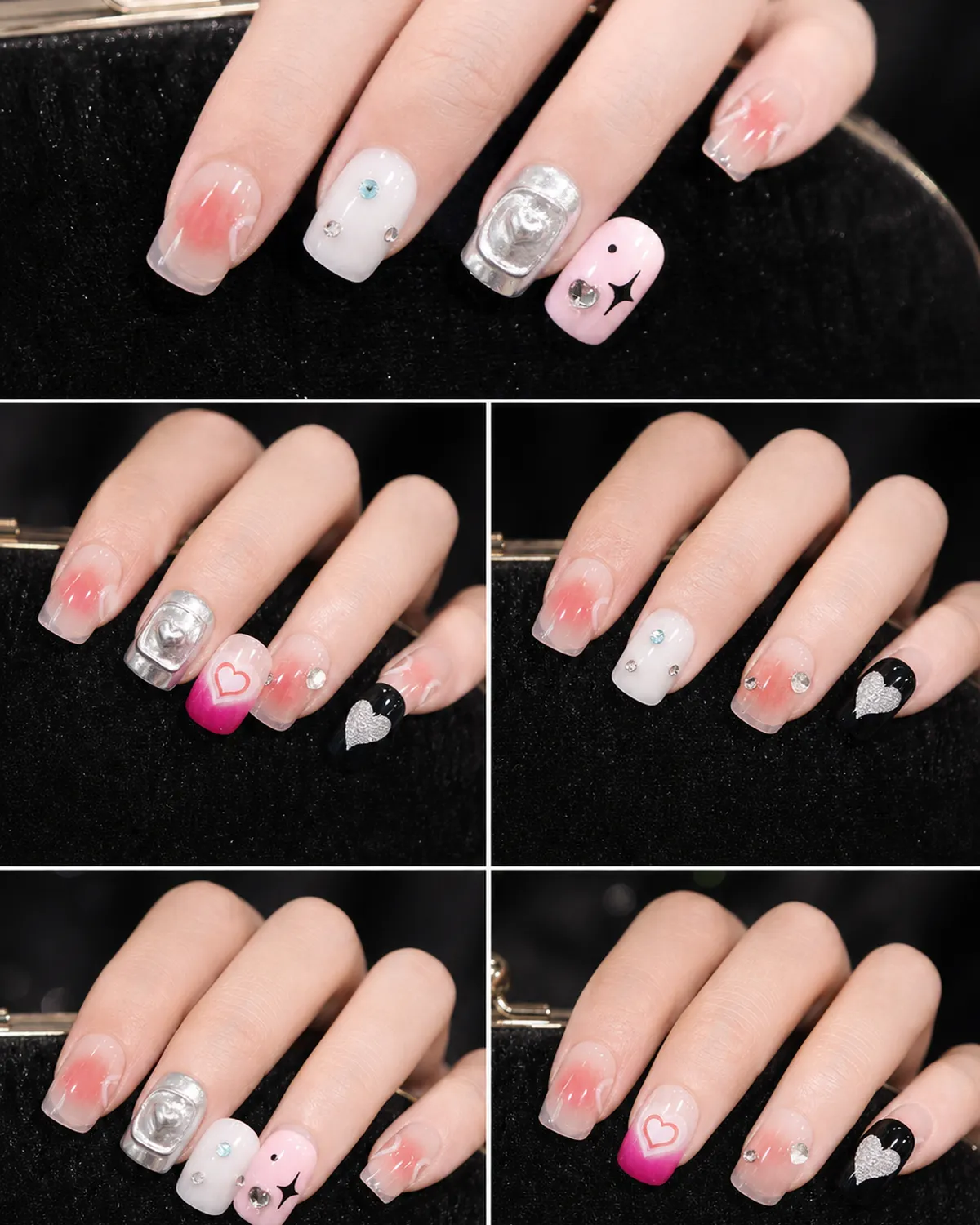 Petite Heart Press-On Nails view 3
