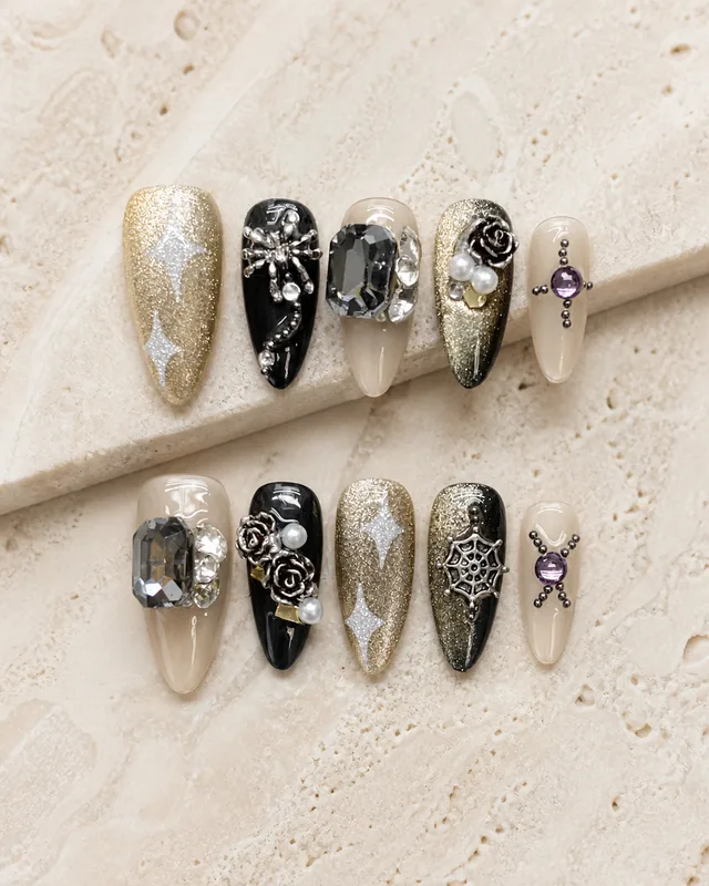 Midnight Stars Press-On Nails product photograph